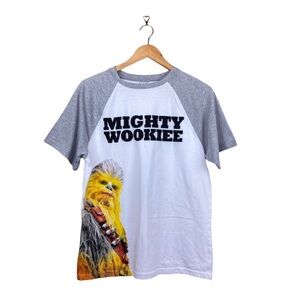 Disney Parks Chewbacca Mighty Wookiee Raglan Short Sleeve T Shirt